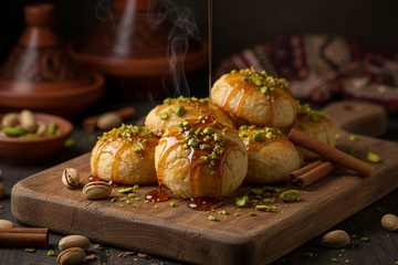 Baklava-inspired honingkoekjes met Griekse Sidr Honing